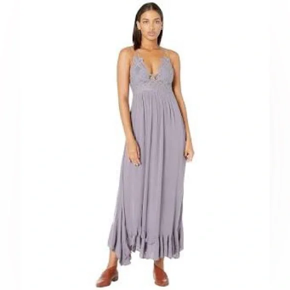 Free People Adella Maxi Dress purple size Medium - Picture 9 of 10